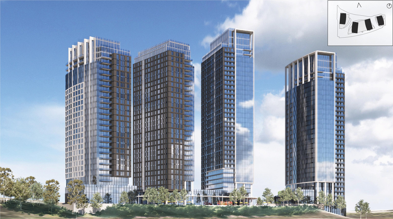 Rendering of building from page 69 of the file '2025-10-07 - Design Brief - D07-12-25-0073'