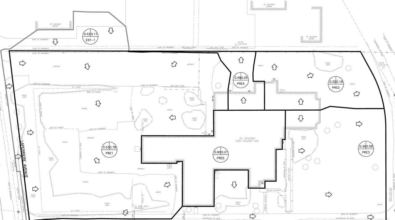 Construction site plan for project from page 7 of the file '2025-08-28 - Design Drawing Set - D07-12-25-0083'