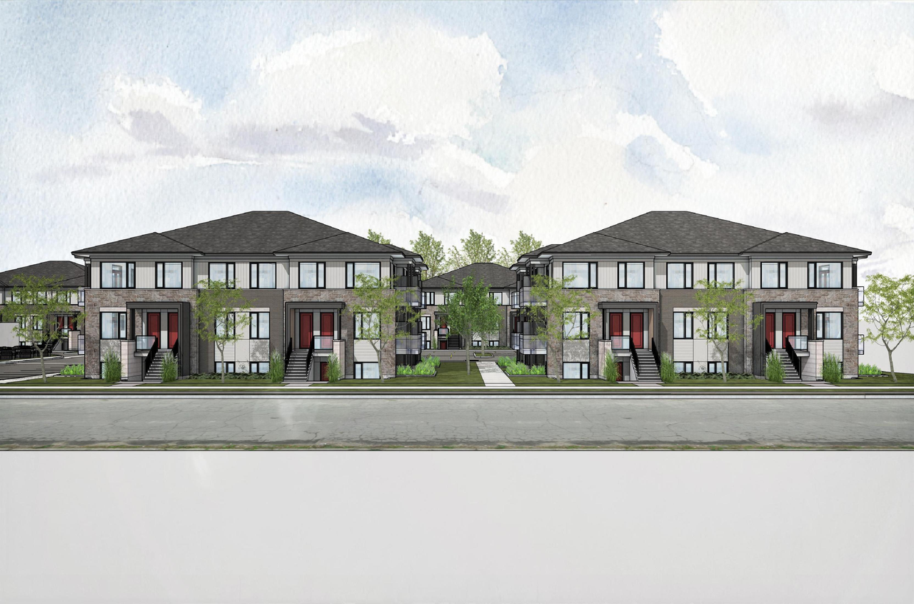 Rendering of building from page 40 of the file '2025-06-17 - Urban Design Brief - D07-12-25-0084'