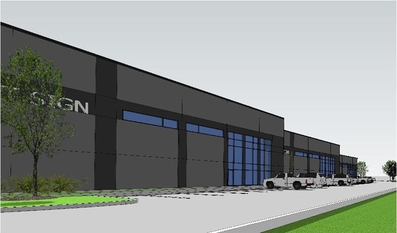 Rendering of building from page 21 of the file '2025-06-19 - Urban Design Brief - D07-12-25-0085'