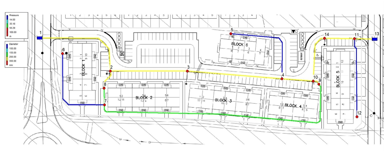 Construction site plan for project from page 30 of the file '2025-10-29 - Block 13 - Design Brief - D07-12-25-0089'