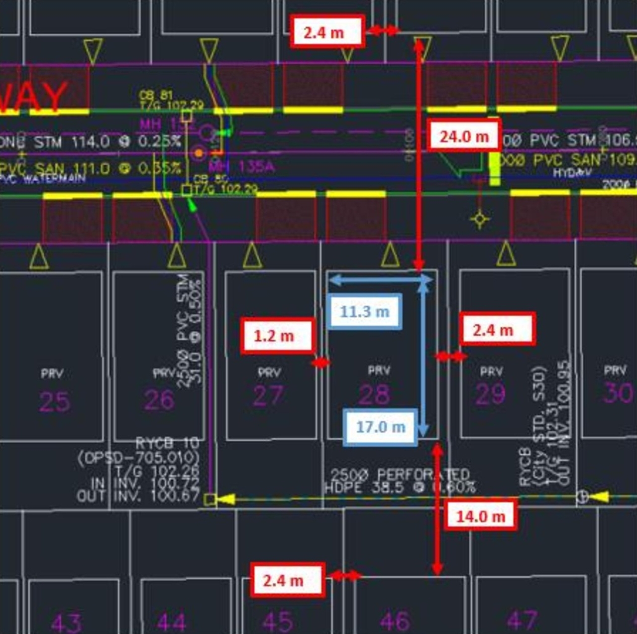 Construction site plan for project from page 61 of the file '2025-10-29 - Block 13 - Design Brief - D07-12-25-0089'