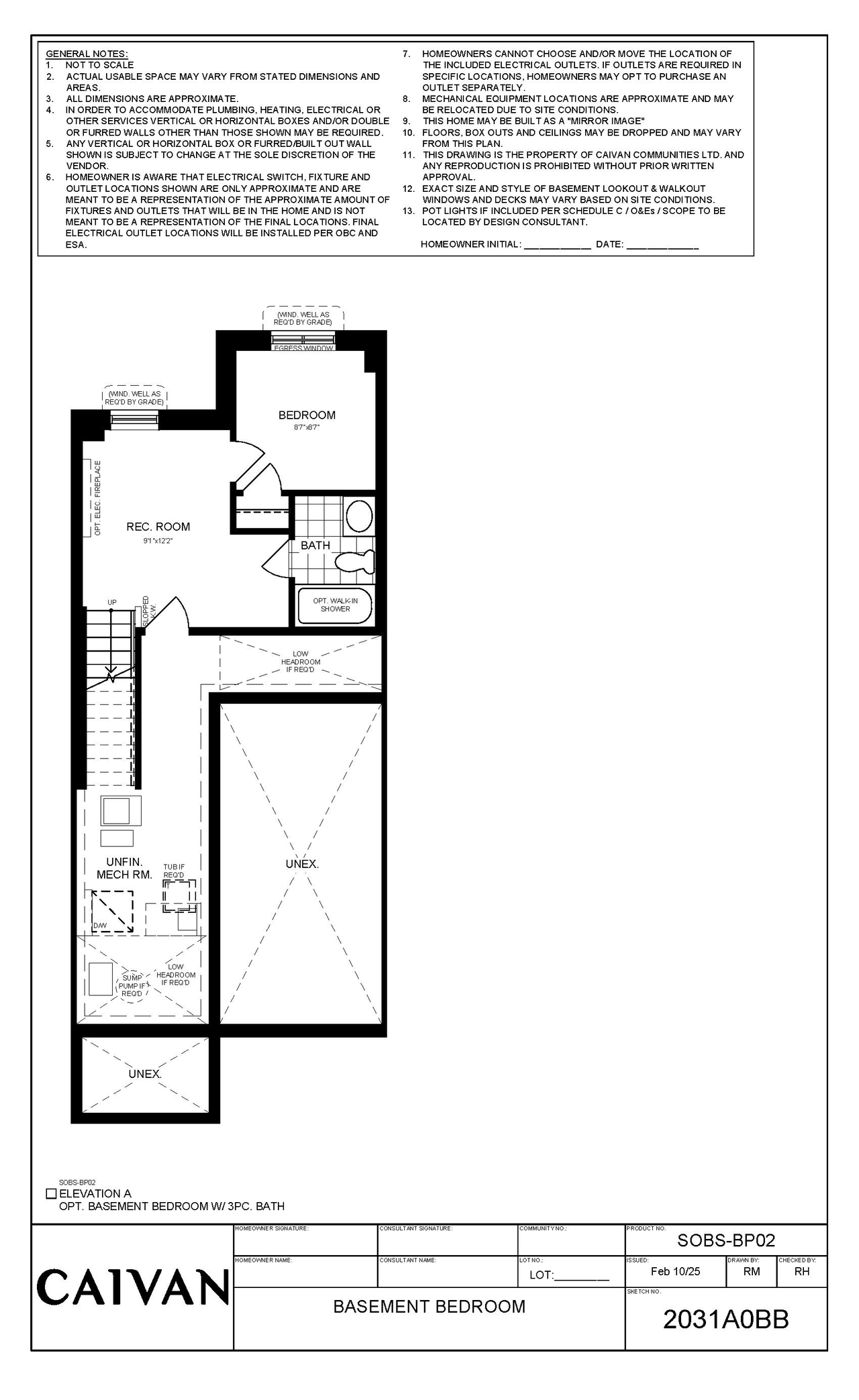 Floor plan for project from page 3 of the file '2025-07-03 - Floor Plans (interior unit) - D07-12-25-0091'