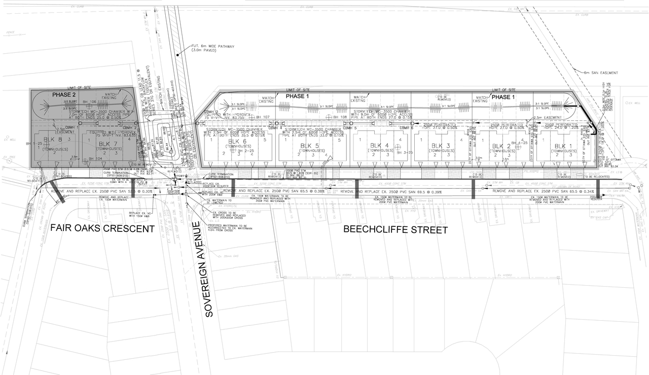 Construction site plan for project from page 181 of the file '2026-03-09 - APPROVED Design Brief - D07-12-25-0091'