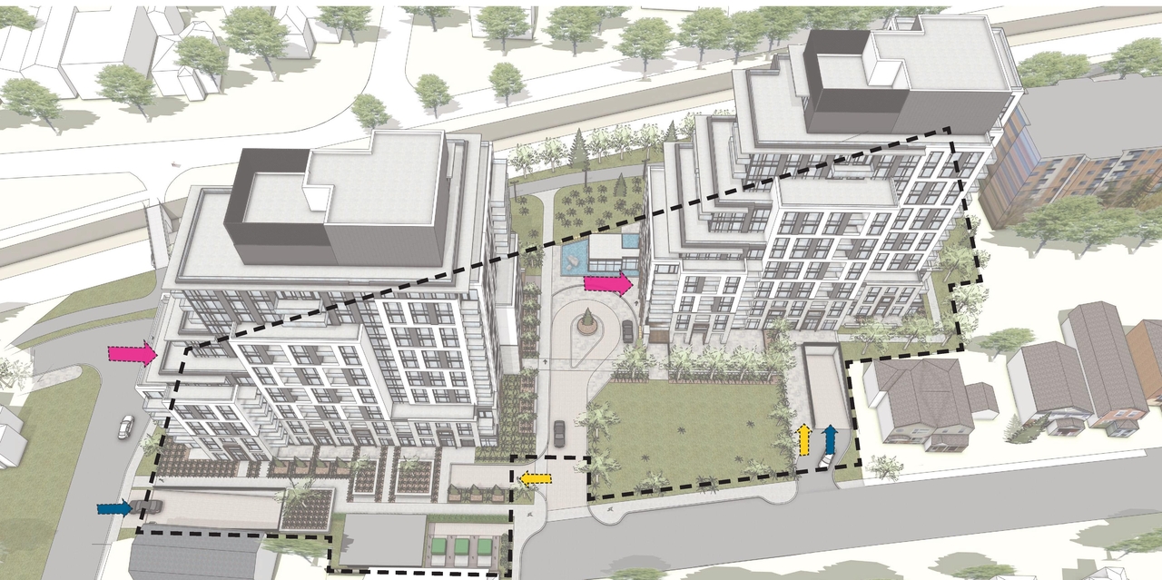 Construction site plan for project from page 15 of the file '2025-09-24 - Urban Design Brief - D07-12-25-0097'