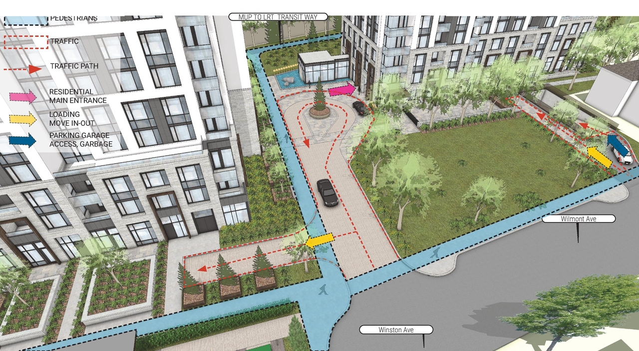 Construction site plan for project from page 17 of the file '2025-09-24 - Urban Design Brief - D07-12-25-0097'