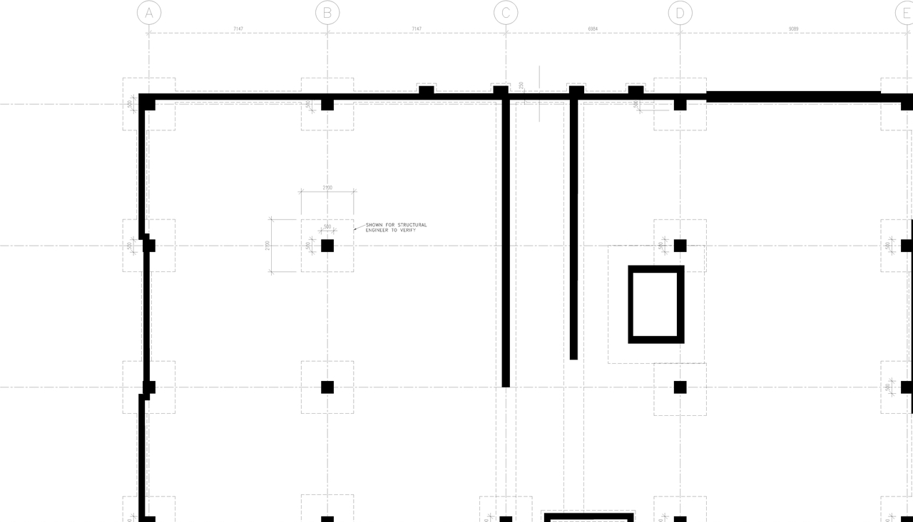 Floor plan for project from page 1 of the file '2025-07-22 - Foundation Floor Plan - D07-12-25-0099'