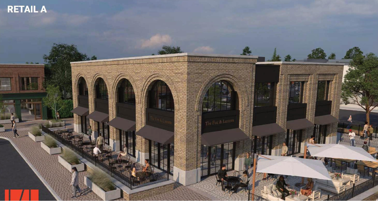 Rendering of building from page 23 of the file '2025-07-23 - Design Brief - D07-12-25-0102'