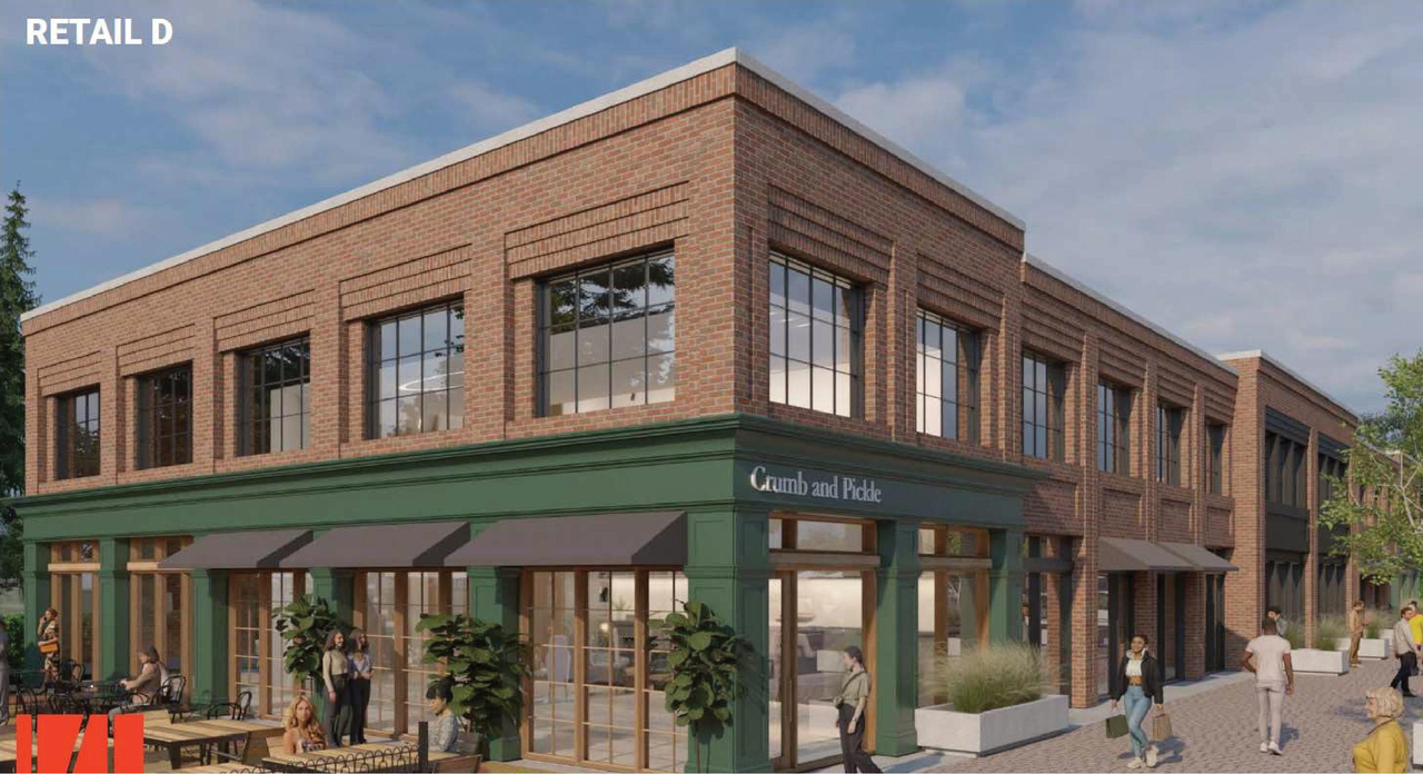 Rendering of building from page 26 of the file '2025-07-23 - Design Brief - D07-12-25-0102'