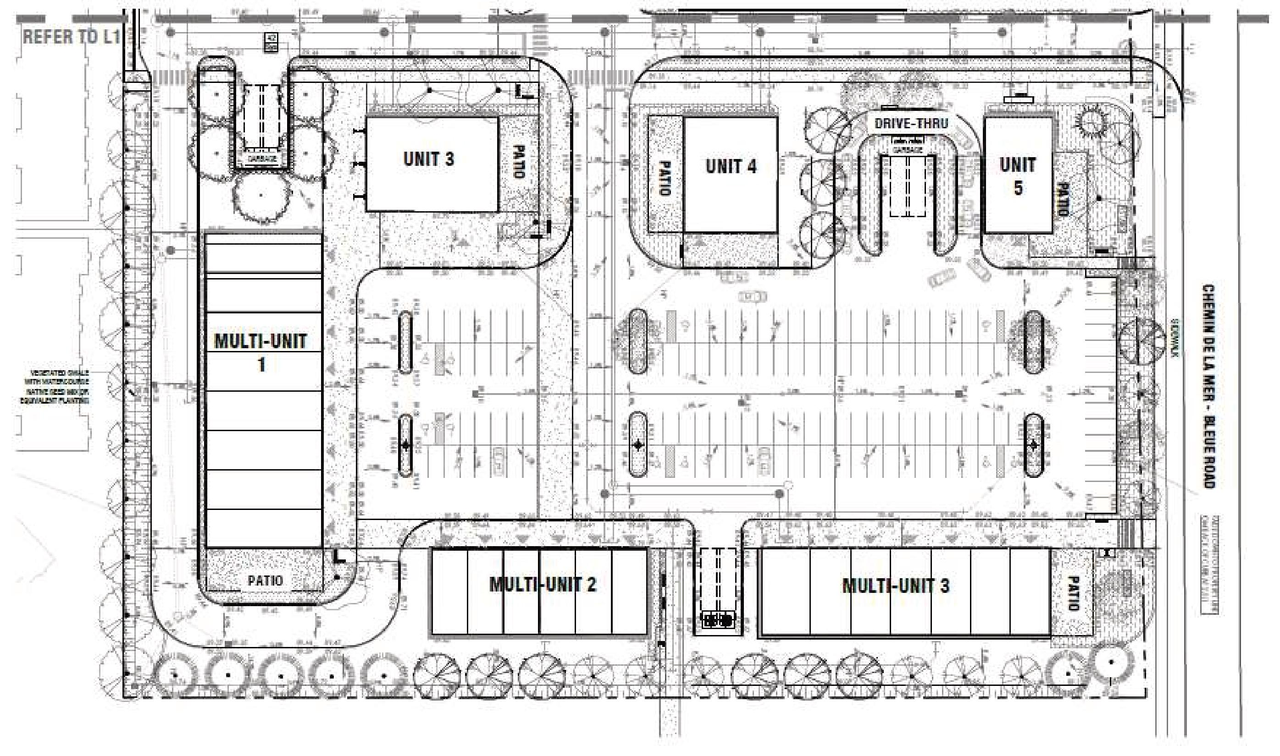 Construction site plan for project from page 30 of the file '2025-07-23 - Design Brief - D07-12-25-0102'
