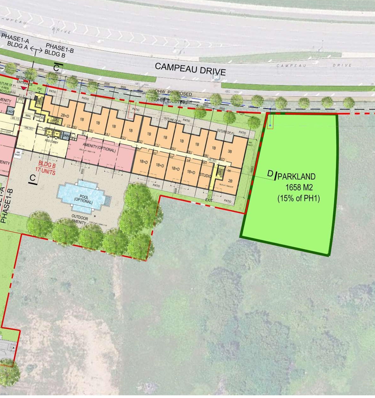 Floor plan for project from page 49 of the file '2025-07-25 - Urban Design Brief - D07-12-25-0103'