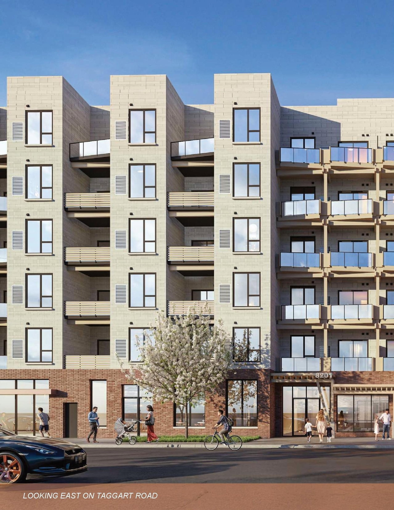 Rendering of building from page 82 of the file '2025-07-25 - Urban Design Brief - D07-12-25-0103'