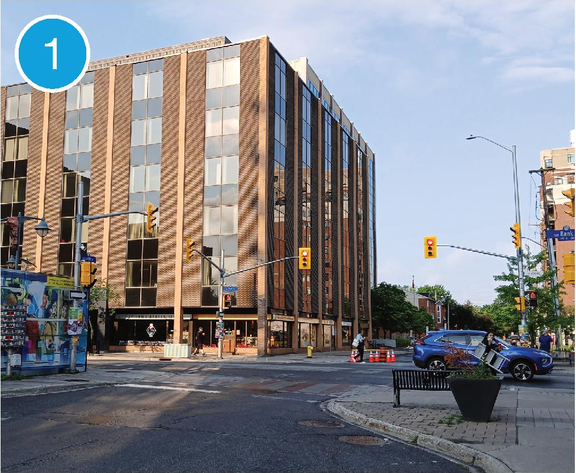 Rendering of building from page 14 of the file '2025-07-28 - Urban Design Brief - D07-12-25-0105'