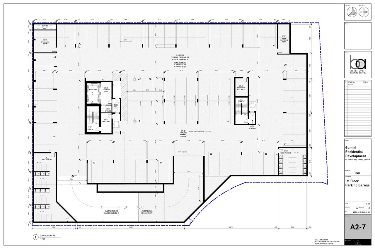 Floor plan for project from page 3 of the file '2026-02-03 - 1st Floor Plan - D07-12-25-0106'