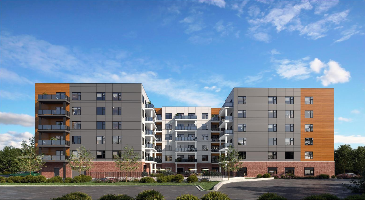 Rendering of building from page 16 of the file '2025-11-07 - Urban Design Review Panel - -D07-12-25-0106'