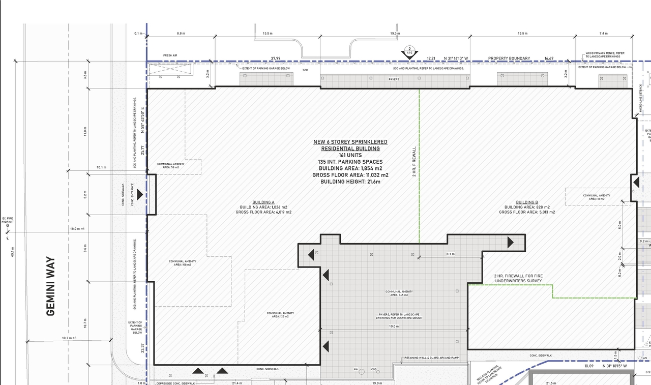Construction site plan for project from page 17 of the file '2025-11-07 - Urban Design Review Panel - -D07-12-25-0106'