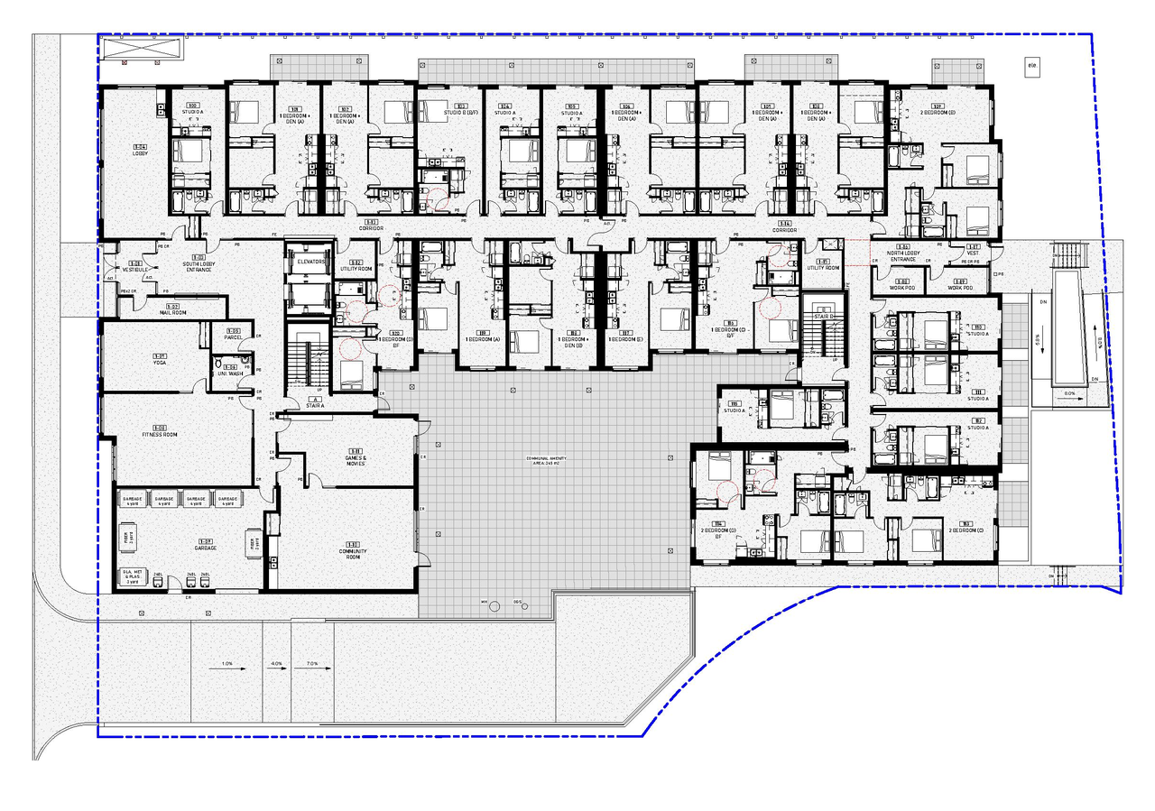 Floor plan for project from page 18 of the file '2025-11-07 - Urban Design Review Panel - -D07-12-25-0106'