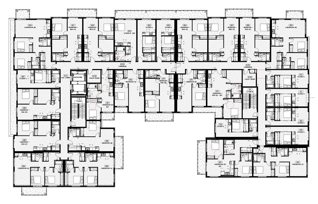 Floor plan for project from page 19 of the file '2025-11-07 - Urban Design Review Panel - -D07-12-25-0106'