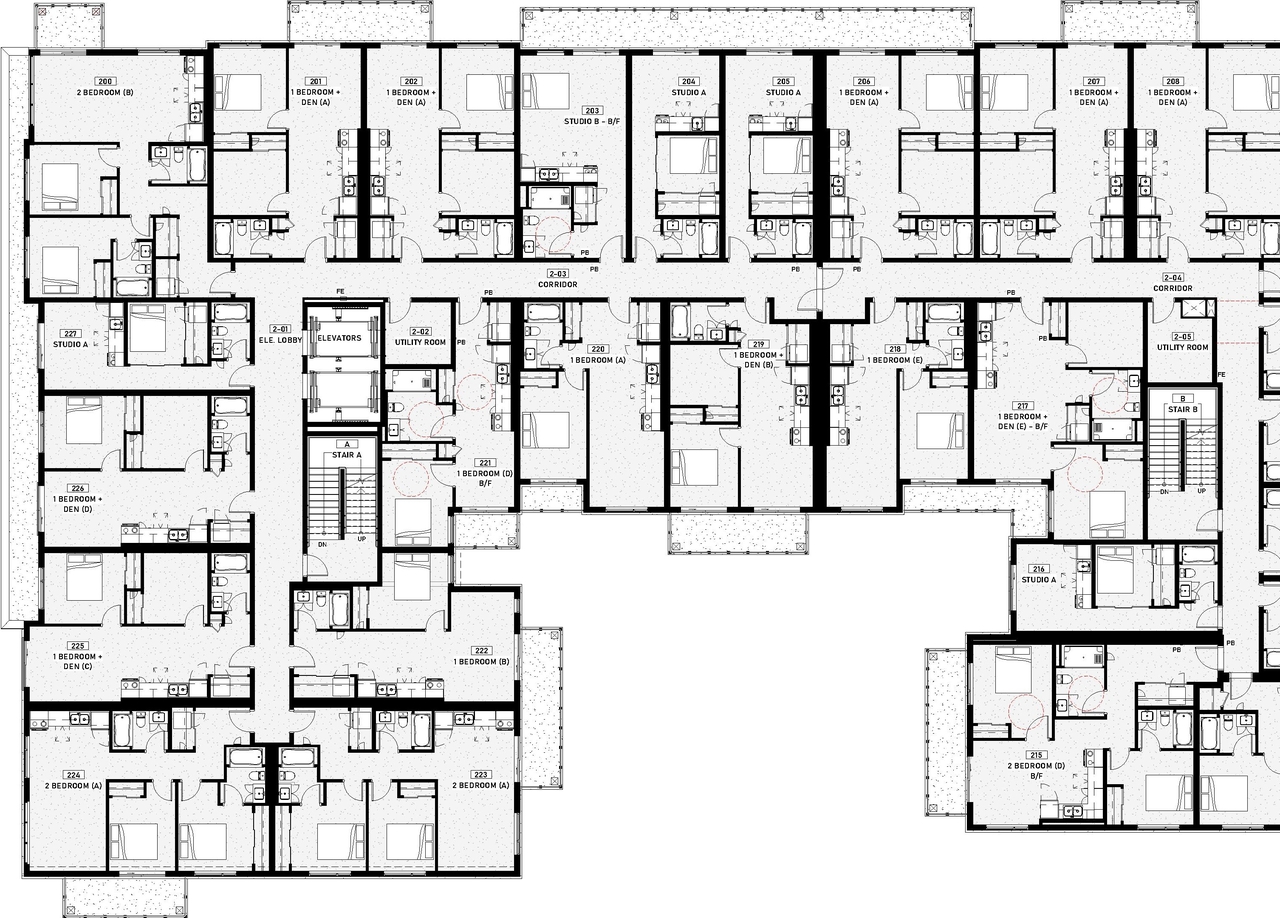 Floor plan for project from page 19 of the file '2025-11-07 - Urban Design Review Panel - -D07-12-25-0106'