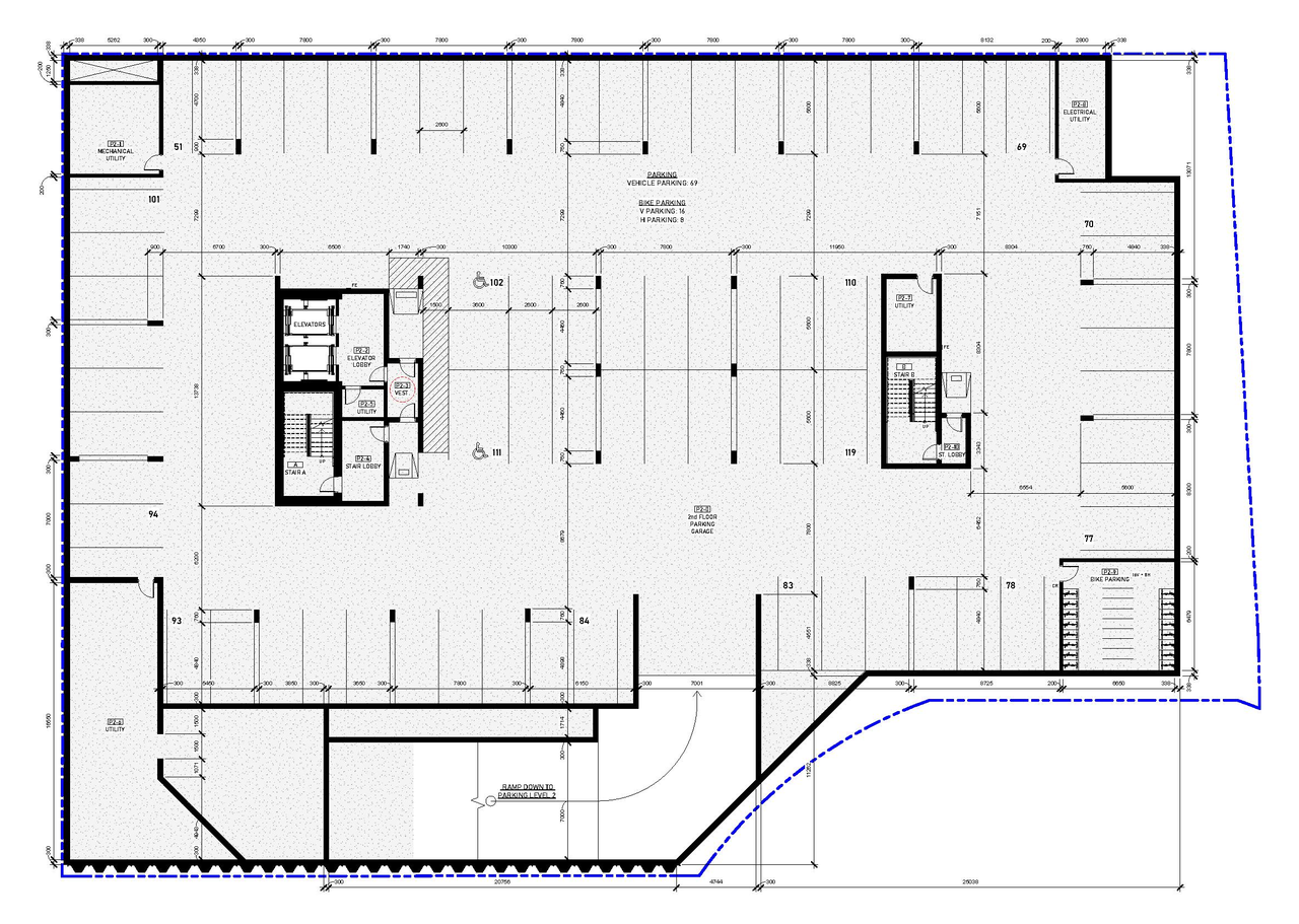 Floor plan for project from page 21 of the file '2025-11-07 - Urban Design Review Panel - -D07-12-25-0106'