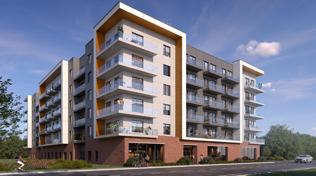 Rendering of building from page 15 of the file '2025-07-30 - Urban Design Review Panel - D07-12-25-0106'