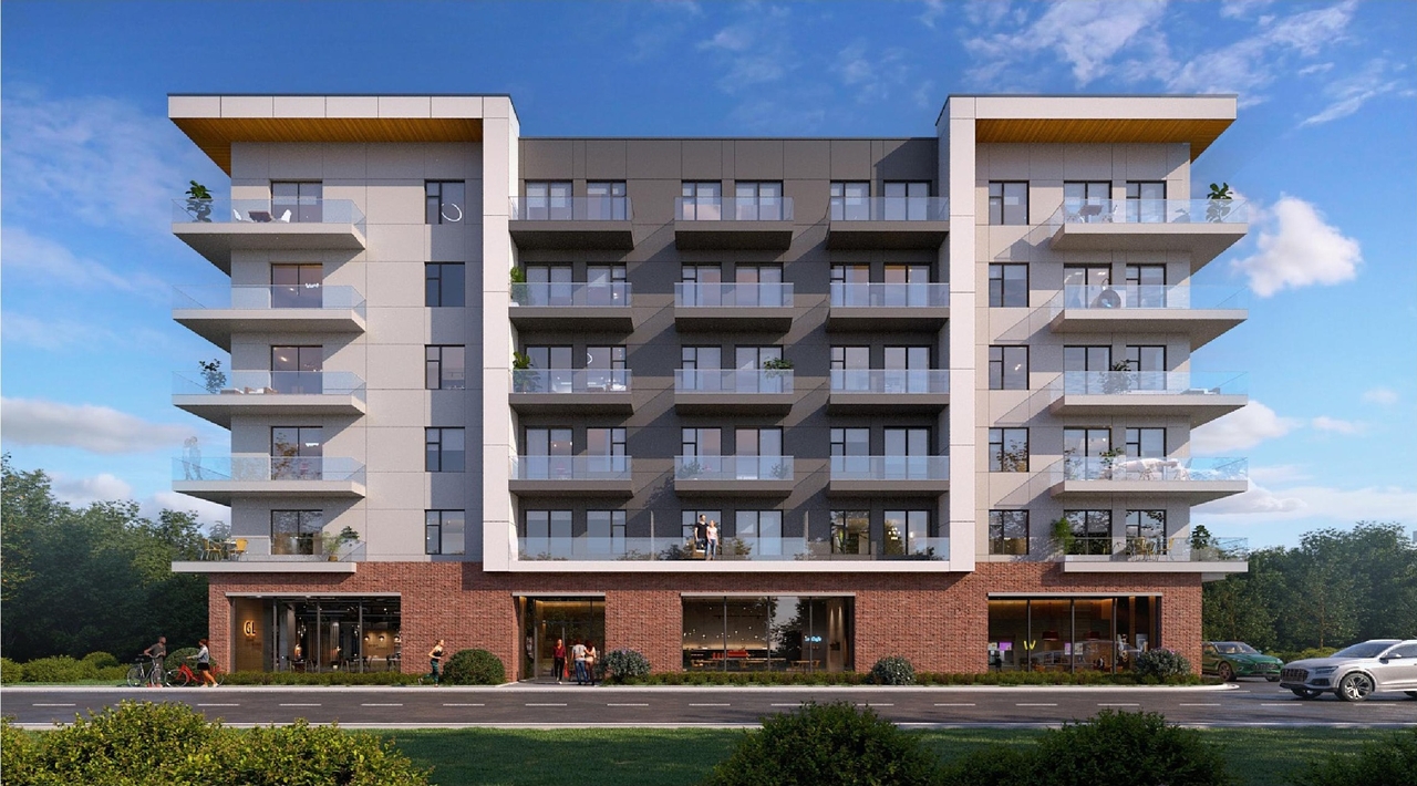 Rendering of building from page 16 of the file '2025-07-30 - Urban Design Review Panel - D07-12-25-0106'