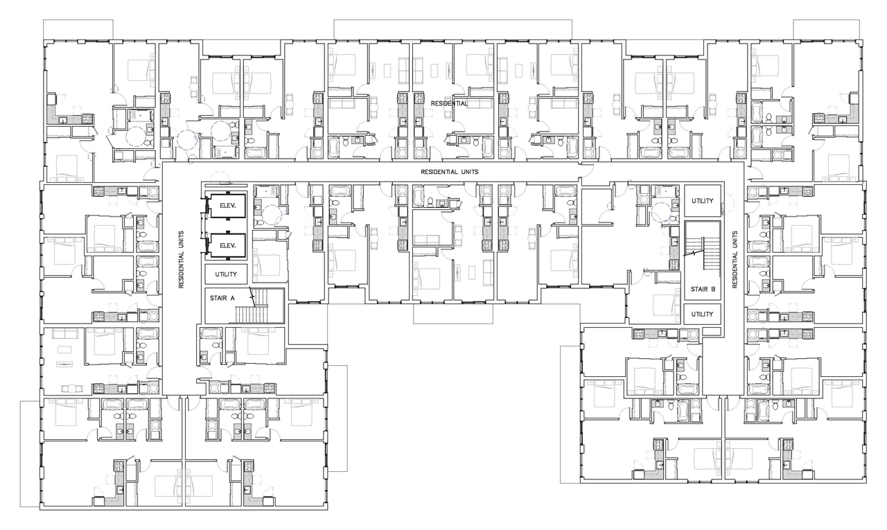 Floor plan for project from page 19 of the file '2025-07-30 - Urban Design Review Panel - D07-12-25-0106'