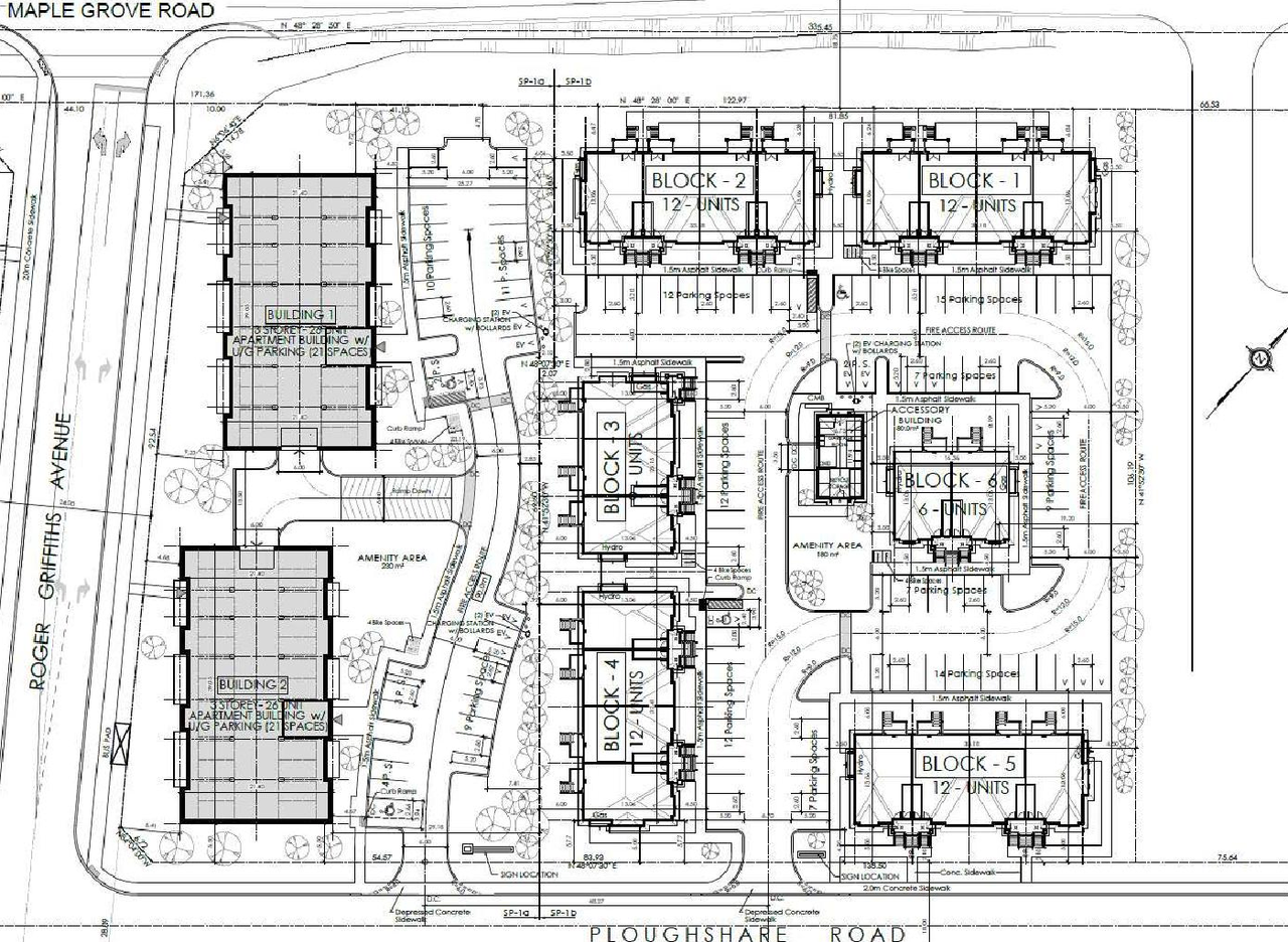 Construction site plan for project from page 4 of the file '2025-08-01 - Urban Design Brief - D07-12-25-0108'