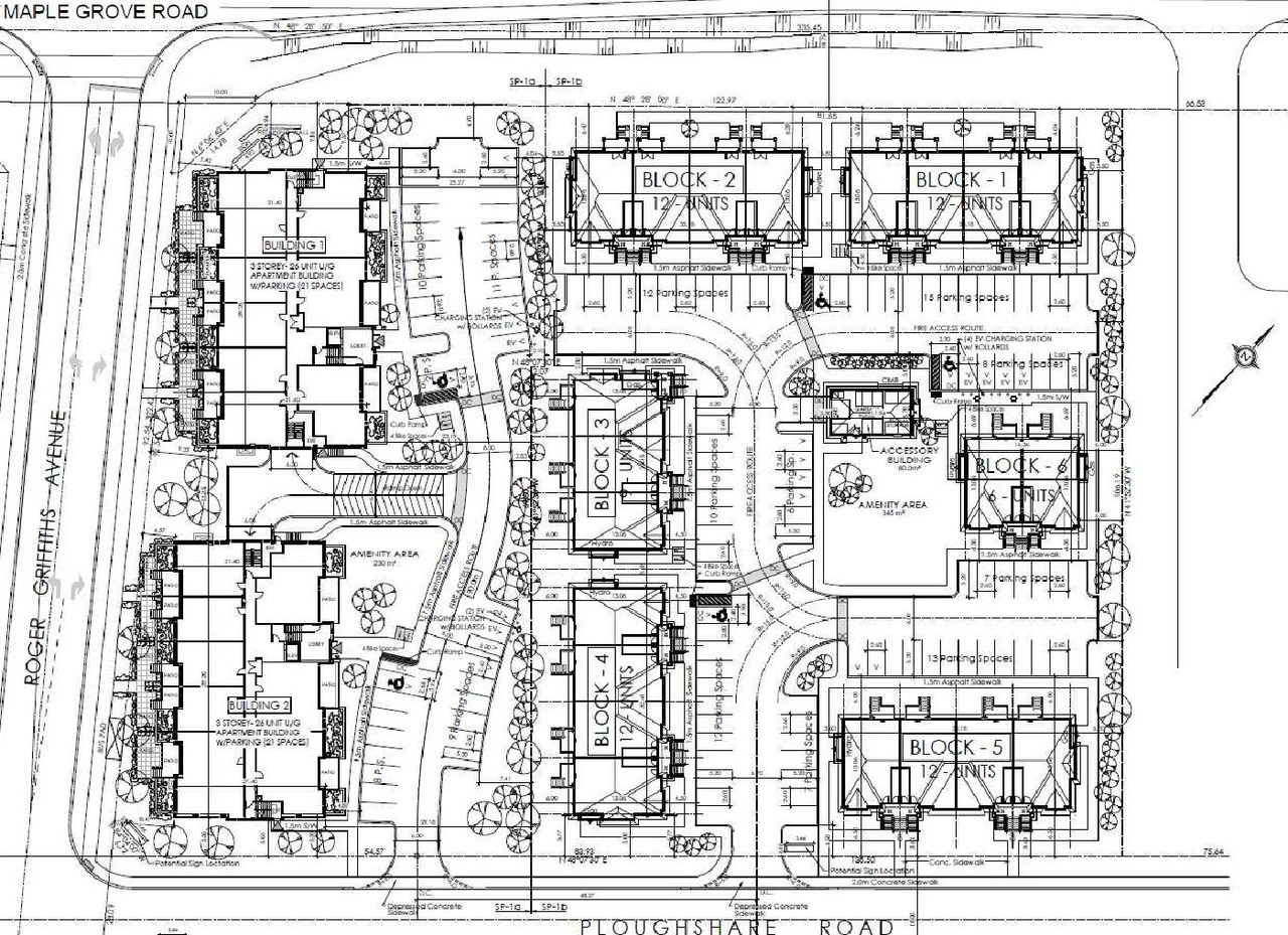 Construction site plan for project from page 5 of the file '2025-08-01 - Urban Design Brief - D07-12-25-0108'