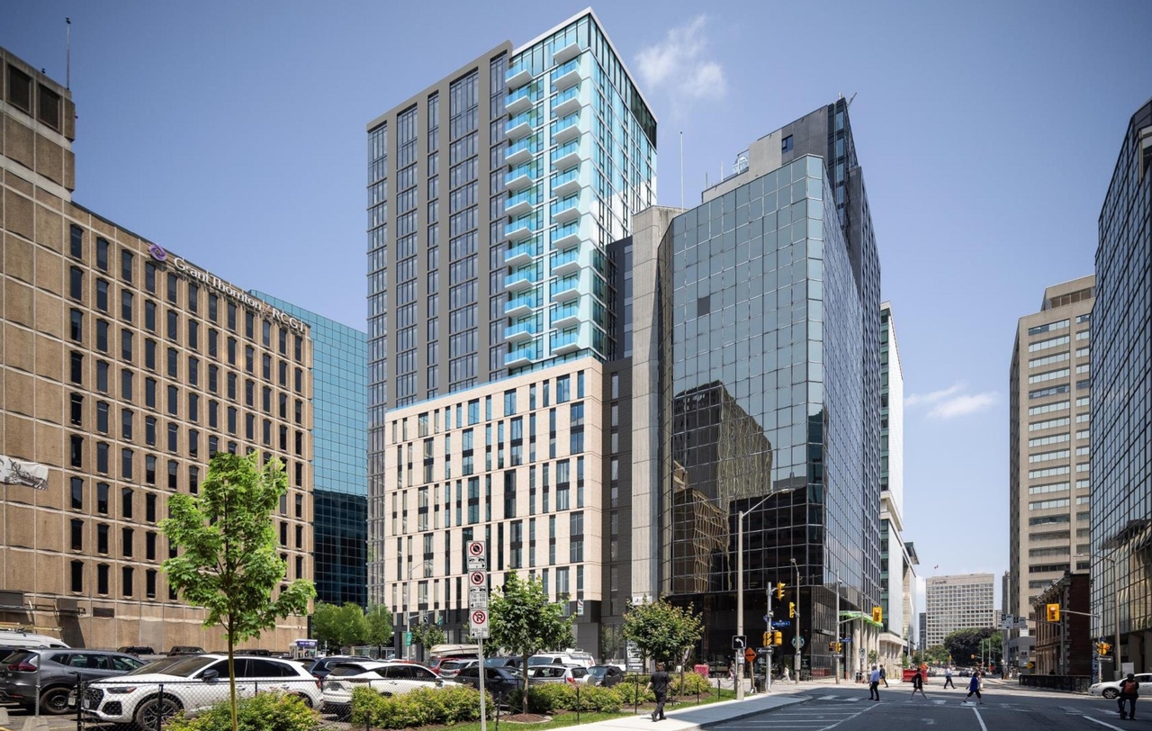 Rendering of building from page 30 of the file '2025-08-06 - Urban Design Review Panel Report - D07-12-25-0112'