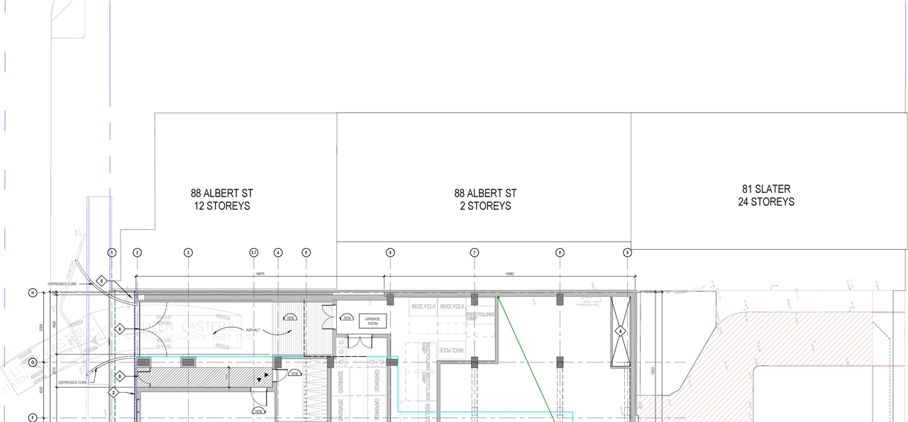 Construction site plan for project from page 48 of the file '2025-08-06 - Urban Design Review Panel Report - D07-12-25-0112'