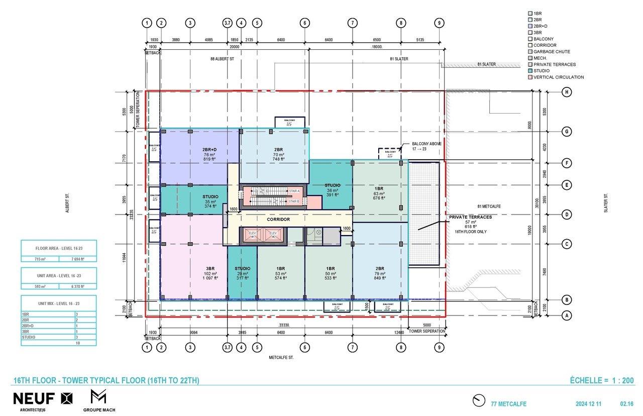 Construction site plan for project from page 57 of the file '2025-08-06 - Urban Design Review Panel Report - D07-12-25-0112'