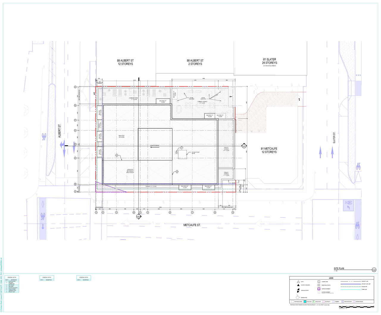 Construction site plan for project from page 59 of the file '2025-08-06 - Urban Design Review Panel Report - D07-12-25-0112'