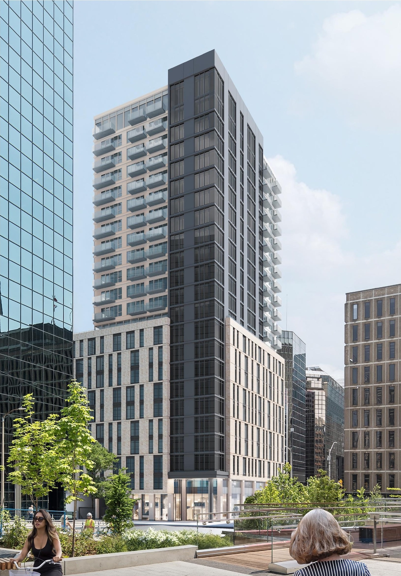 Rendering of building from page 10 of the file '2025-08-06 - Design Brief - D07-12-25-0112'