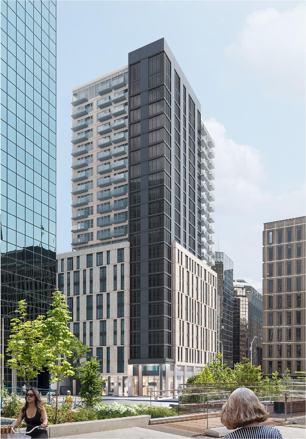 Rendering of building from page 10 of the file '2025-08-06 - Design Brief - D07-12-25-0112'