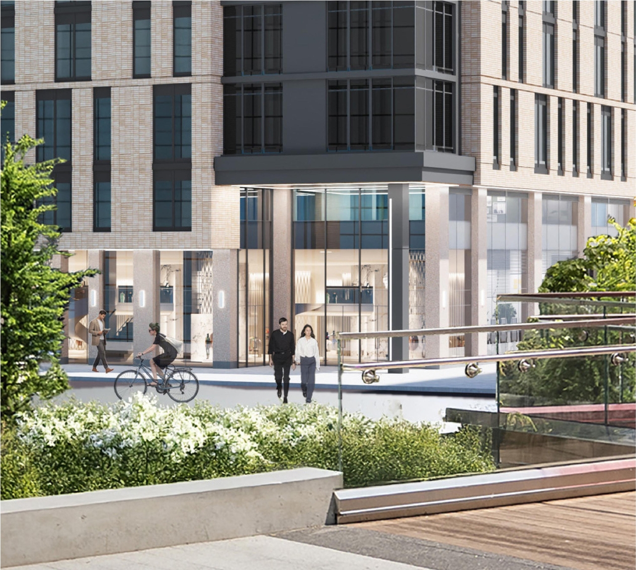 Rendering of building from page 13 of the file '2025-08-06 - Design Brief - D07-12-25-0112'