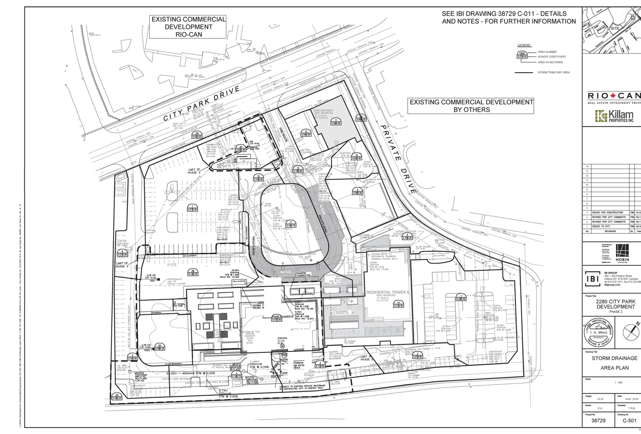 Construction site plan for project from page 13 of the file '2026-02-13 - Interim Parking Design Review - D07-12-25-0120'