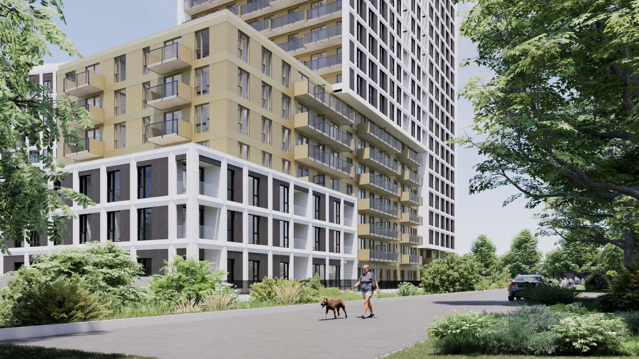 Rendering of building from page 6 of the file '2025-11-07 - RENDERS - D07-12-25-0121'