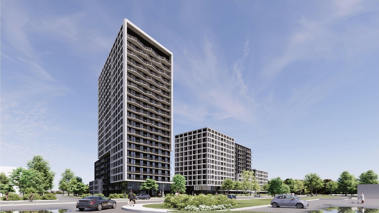 Rendering of building from page 13 of the file '2025-09-02 - Urban Design Review Panel Report - D07-12-25-0121'