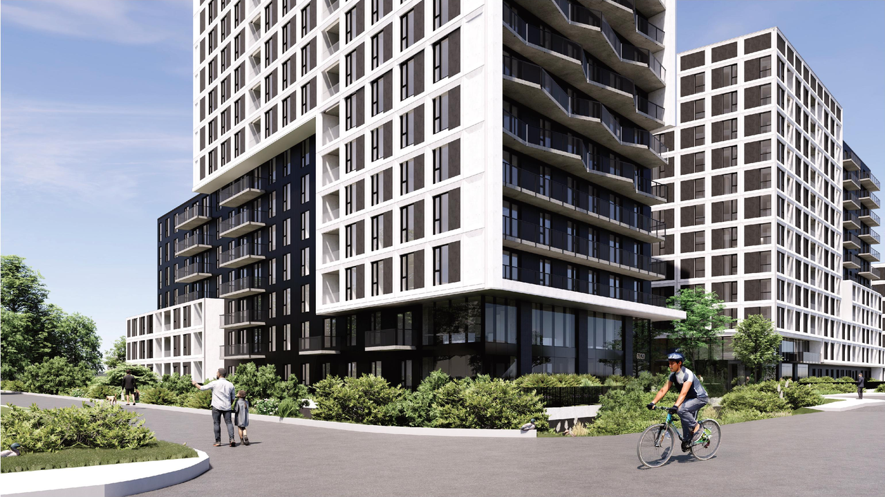 Rendering of building from page 45 of the file '2025-09-02 - Urban Design Review Panel Report - D07-12-25-0121'