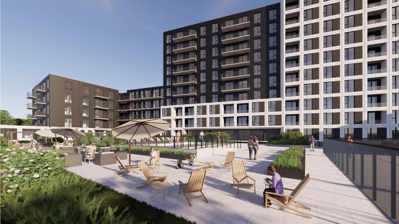 Rendering of building from page 50 of the file '2025-09-02 - Urban Design Review Panel Report - D07-12-25-0121'