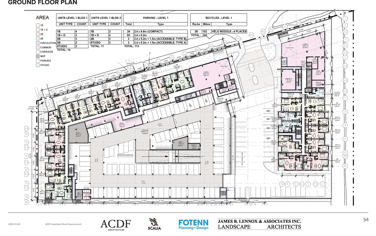Floor plan for project from page 61 of the file '2025-09-02 - Urban Design Review Panel Report - D07-12-25-0121'