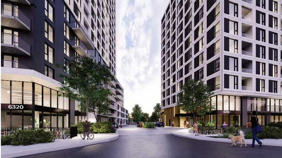Rendering of building from page 32 of the file '2025-09-02 - Design Brief - D07-12-25-0121'
