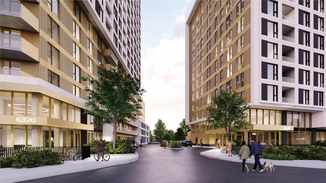 Rendering of building from page 43 of the file '2025-09-02 - Design Brief - D07-12-25-0121'