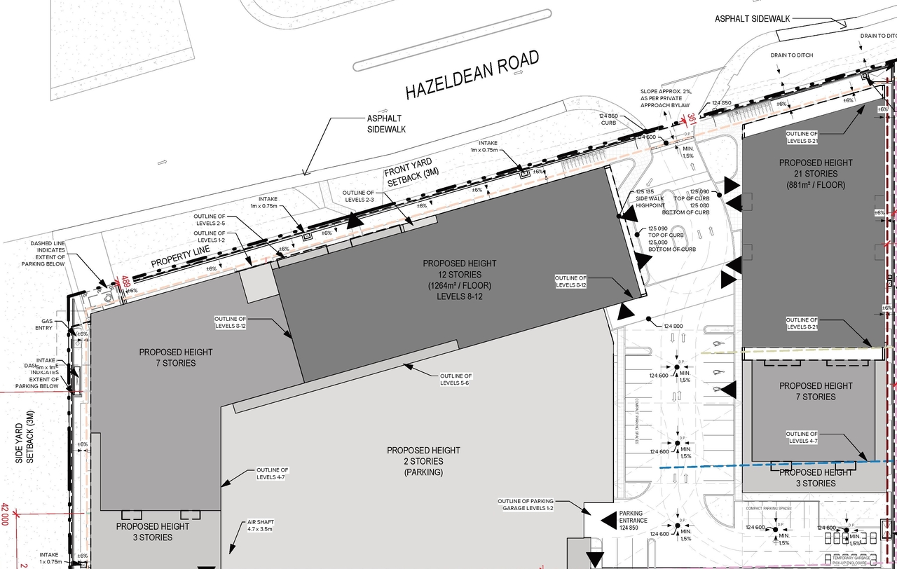 Construction site plan for project from page 56 of the file '2025-09-02 - Design Brief - D07-12-25-0121'