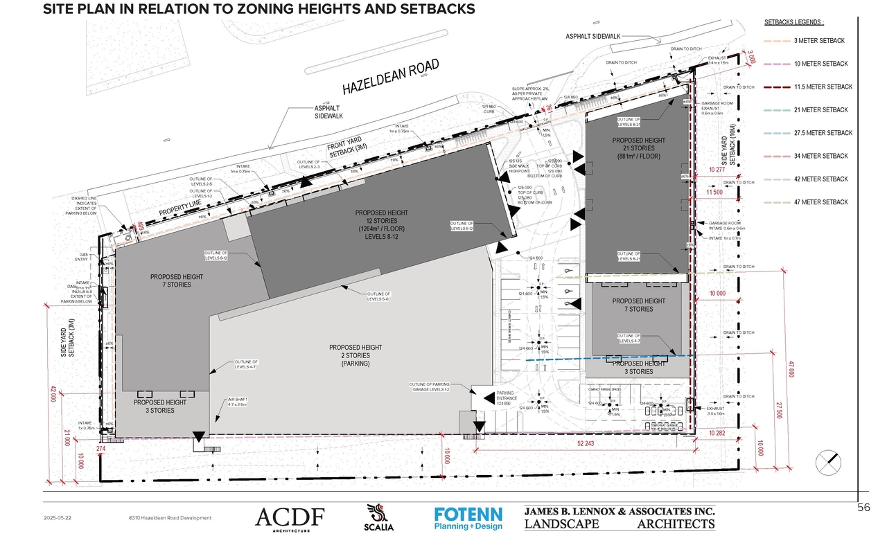 Construction site plan for project from page 56 of the file '2025-09-02 - Design Brief - D07-12-25-0121'
