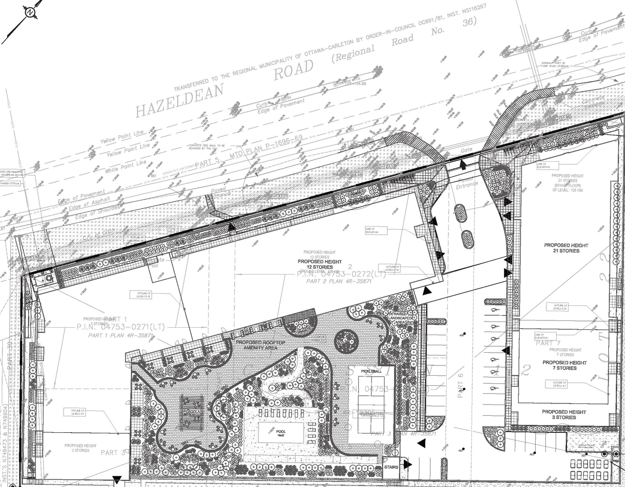 Construction site plan for project from page 80 of the file '2025-09-02 - Design Brief - D07-12-25-0121'