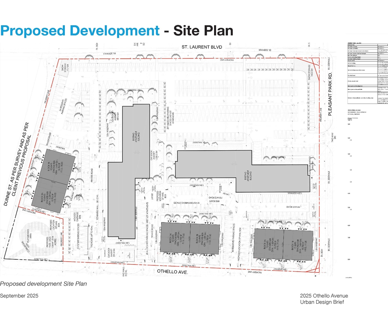 Construction site plan for project from page 19 of the file '2025-09-11 - Urban Design Brief - D07-12-25-0125'