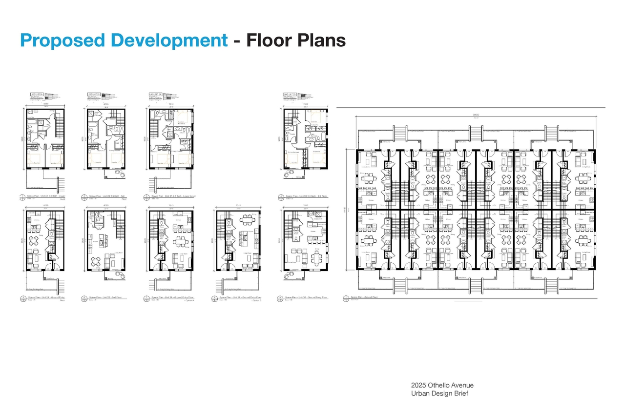 Floor plan for project from page 20 of the file '2025-09-11 - Urban Design Brief - D07-12-25-0125'