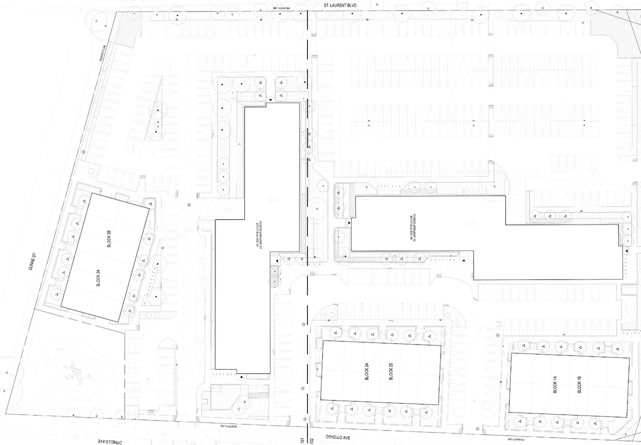 Construction site plan for project from page 22 of the file '2025-09-11 - Urban Design Brief - D07-12-25-0125'
